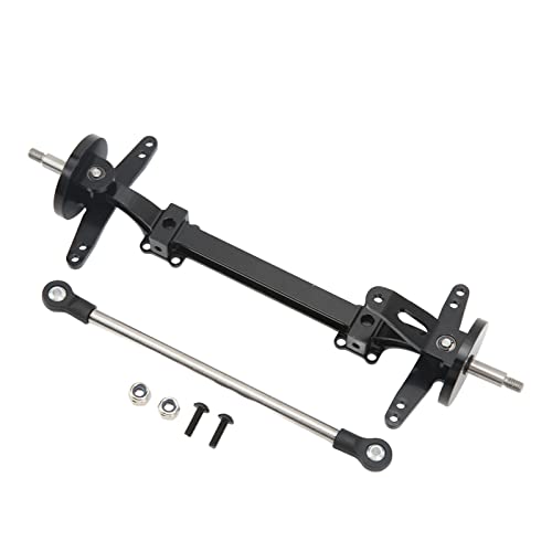 Kufoo RC Vorderradachse, Set Vorderachse aus Metall, RC, direkter Ersatz, stabil, aus Stahl für Reparatur (schwarz) von Kufoo