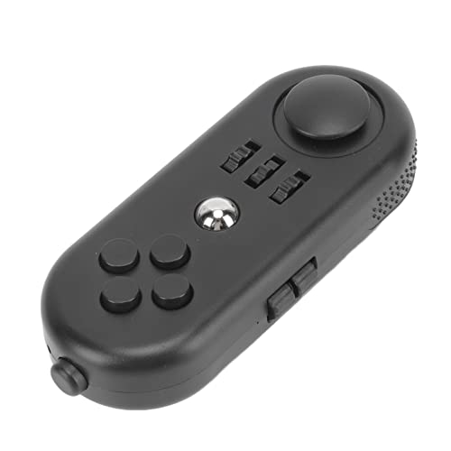 Kufoo Sensory Fidgets Controller Pad, Kompaktes EDC-Spielzeug, Reduziert Stress, 13 Funktionen, Passt die Stimmung an, Robuster Massagefinger für Erwachsene für das Büro (3 Ganz Schwarz) von Kufoo