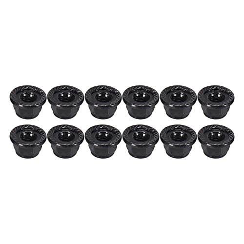 Kufughty 12PCS Metall 4Mm Radsicherungsmuttern für 1/10 RC Crawler Car TRX4 TRX6 Axial SCX10 90046 AXI03007 Redcat, Schwarz von Kufughty