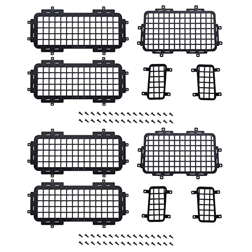 Kufughty 2 Satz für MN D90 D99S MN99S 1/12 RüCk Seite Metall Stereo Skopisches Fenster Netz Schutz Netz ZubehöR von Kufughty