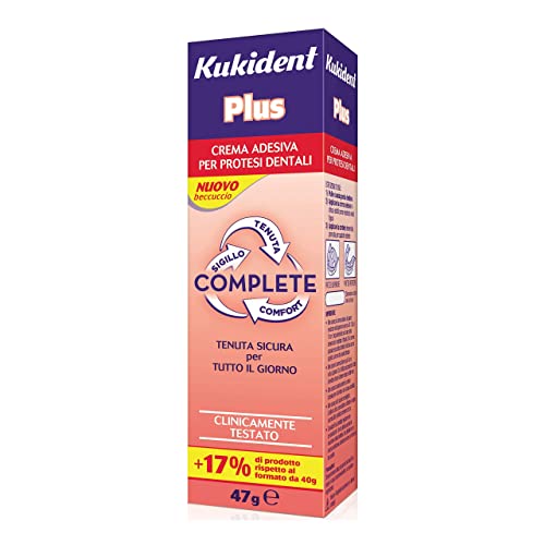 Crema Adesiva Per Protesi Dentali E Dentiere Plus Complete 47 G von Kukident