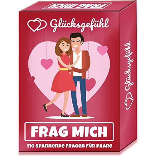 Kulinu Glücksgefühl - Fragespiel für Paare - Jahrestag Geschenk für eine wunderbare gemeinsame Zeit - Geburtstagsgeschenk Spiel für Partner Partnerin von Kulinu