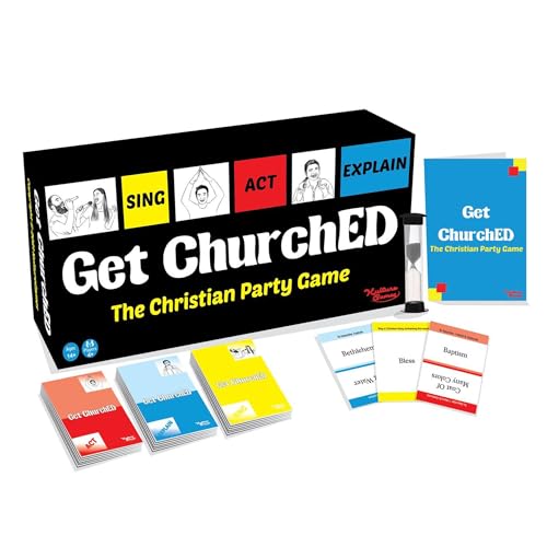 Kulture Games Get ChurchED - Das christliche Partyspiel (Sing, Act/Charades, Explain) - Christliche Geschenke - Bibel Trivia Spiel - Scharaden Spiele für Familie & Jugendgruppen - Christliche Karten - von Kulture Games