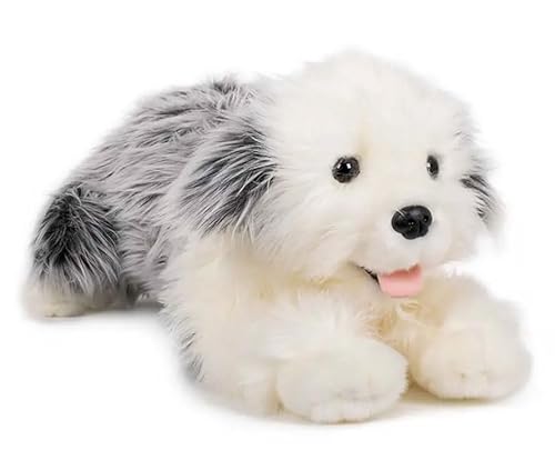 Bobtail Kuscheltier Wuschel Hund Old English Sheepdog Plüschtier FLOCKE von Kuscheltiere.biz