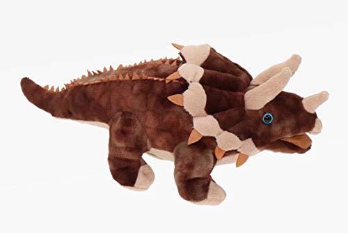 Dinosaurier Plüschtier Triceratops Ceratopsia 29 cm braun Kuscheltier Dino - Kuscheltiere*biz von Kuscheltiere.biz