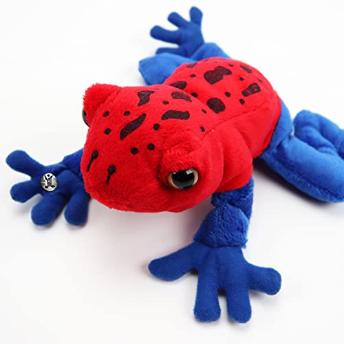 Frosch Kuscheltier Erdbeerfrosch Pfeilgiftfrosch Amphibien Plüschtier Blue-Jeans - Kuscheltiere*biz von Kuscheltiere.biz