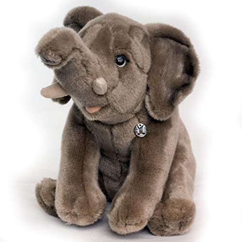 Kuscheltiere Elefant Kuscheltier sitzend 28 cm Plüschtier * Bongo, Grau von Kuscheltiere.biz