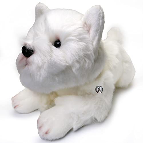 Kuscheltiere.biz Westie Hund Kuscheltier Plüschhund West Hightland Terrier Shiro von Kuscheltiere.biz