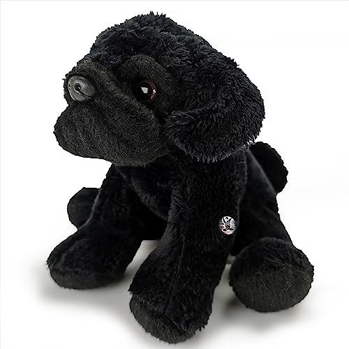 Mops schwarz Kuscheltier Hund Pug Plüschtier Schnuffelhund ZOE von Kuscheltiere.biz