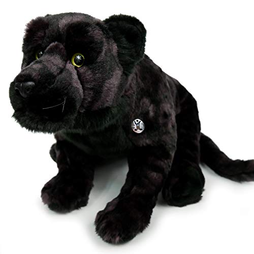 Panther Kuscheltier Leopard schwarz Schlenkertier 62 cm Plüsch * THABO von Kuscheltiere.biz