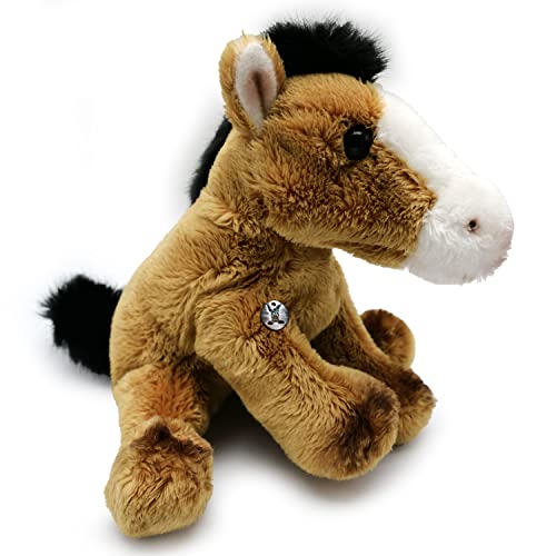 Pferdchen Kuscheltier Pferd Pony braun Plüschtier Schnuffeltier Domino - Kuscheltiere*biz von Kuscheltiere.biz