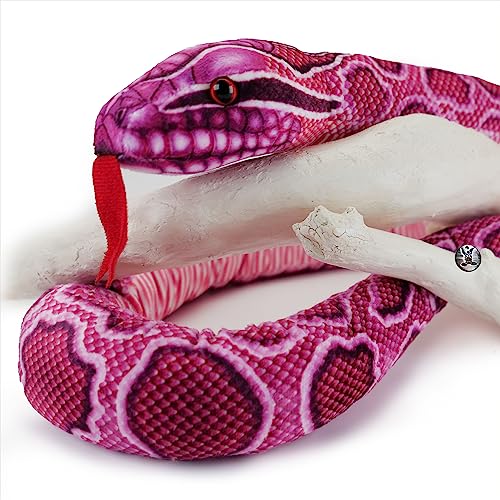 Pink Python Kuscheltier Schlange Python Plüschschlange Plüschtier PISAYA - Kuscheltiere*biz von Kuscheltiere.biz