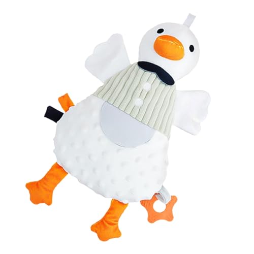 Kustimantu Beruhigende Ente für Babys, Baby Schwan Handpuppe, Animal Duck Plush Hand Puppet, Sensorisches Kuschelspielzeug, Schwan -Umarmungskissen, weiche beruhigende Plüsch für das von Kustimantu