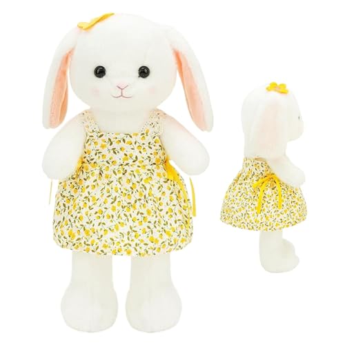 Kustimantu Bunny Doll Plüschspielzeug, Plüschn für Kinder, Plüschspielzeugpuppe süße gefüllt, Weiche Kissen Freundin Tochter Schlafzimmer für Schlafzimmer, Auto, Schreibtisch von Kustimantu