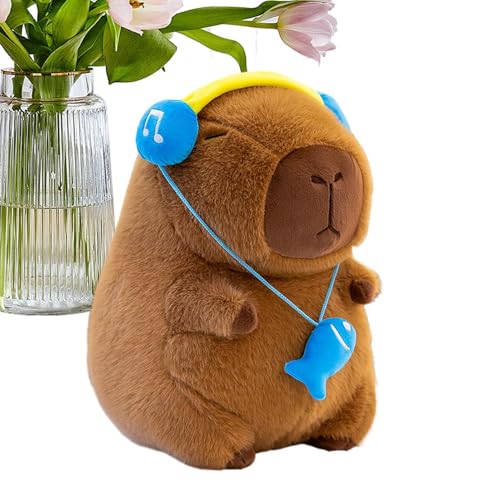 Kustimantu Capybara, Capybara Stoffed Animal - Hautfreundliche Animal Doll Home Decor - Süße Capybara -Spielzeuge gefüllte Kissen für Freund, Familie, Erwachsene, Frauen von Kustimantu