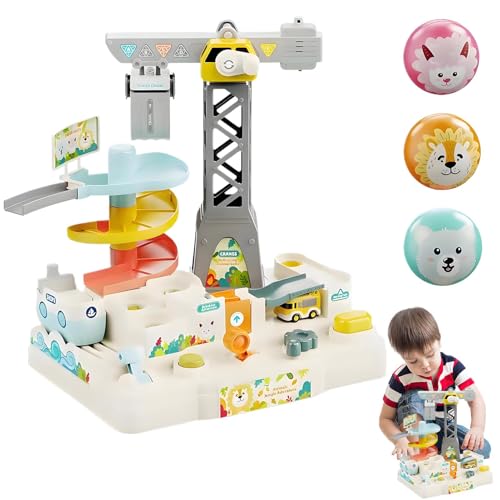 Kustimantu Car Adventure Toys Accessoires, Race Car Toys for Boy Girl,Bildungsstreckenspiel mit Tierthema | Interaktives lustiges Abenteuerspielzeug zum Geburtstag Neujahr Weihnachten von Kustimantu