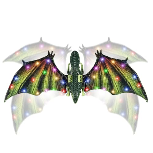 Kustimantu Drachenflügel | Elektrische Dinosaurier Flügel | Realistische LED Licht und Musik Spielzeug für Kinderfeste Halloween Geburtstag Weihnachten Kustimantu Drachenflügel | Elektrische Dinosaurier Flügel | Realistische LED Licht und Musik Spielzeug für Kinderfeste Halloween Geburtstag Weihnachten von Kustimantu