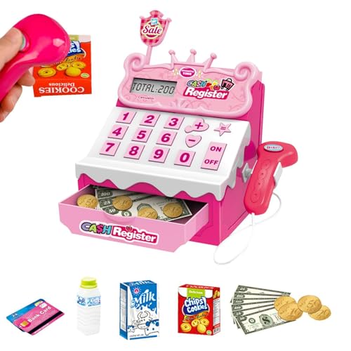 Kustimantu Kids Cod Frequenz, Spielzeugeinführung - Fun tound Play Toys Registrierkasse - Entwickelt frühe mathematische Fähigkeiten, Lernspiele, Lebensmittelgeschäftsrollenspiele für Heimnutzer, von Kustimantu