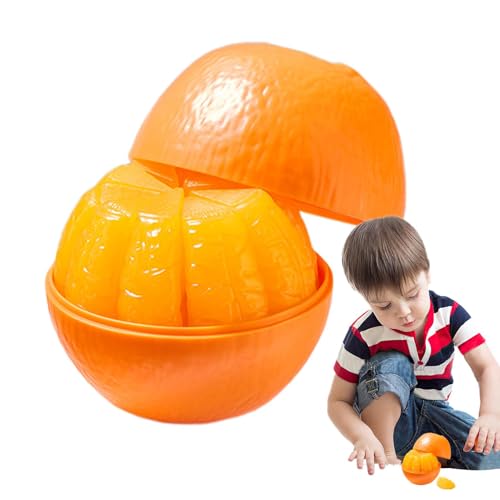 Kustimantu Orangen -Rätsel für Erwachsene, orangefarbene Fruchtblöcke | 3D -Simulation Orange Formmodell - Pädagogischer kreativer Stressabbau Spielzeug, Fruchtzappel -Desktop -Ornamente für Kinder von Kustimantu