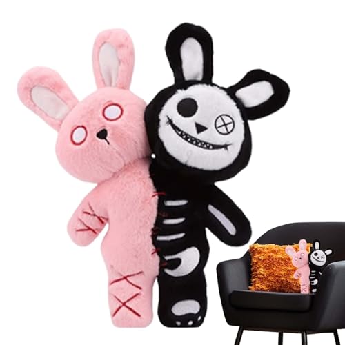 Kustimantu Plüschspielzeug Hase | Weiches Plüschspielzeug | Horror mit zwei Köpfen, 28 cm, weich, Deko für Schlafzimmer, Mädchen, Sofa, Schleier, Halloween, Weihnachten, Geburtstag Kustimantu Plüschspielzeug Hase | Weiches Plüschspielzeug | Horror mit zwei Köpfen, 28 cm, weich, Deko für Schlafzimmer, Mädchen, Sofa, Schleier, Halloween, Weihnachten, Geburtstag von Kustimantu