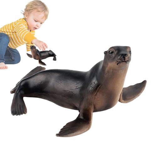 Kustimantu Polartiere Figuren, Wintertiere Figuren - Seal Modell MINIDUCE REALISTISCH | Model Szenen -Kit Science Education Cognition Ornamente, für Kinder Mädchen von Kustimantu