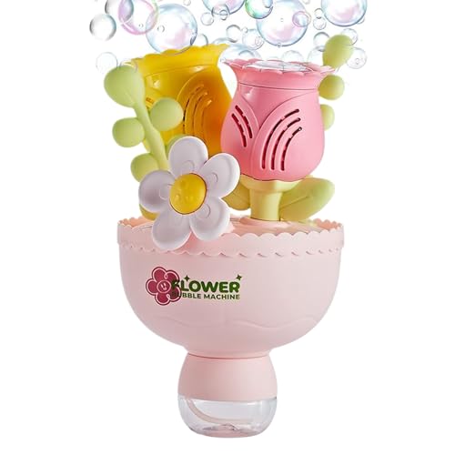 Kustimantu Seifenblasenmaschine, automatische Seifenblasenmaschine in Blumenstrauß-Form, batteriebetrieben, für Außenbereich, Garten, Camping, Party Kustimantu Seifenblasenmaschine, automatische Seifenblasenmaschine in Blumenstrauß-Form, batteriebetrieben, für Außenbereich, Garten, Camping, Party von Kustimantu
