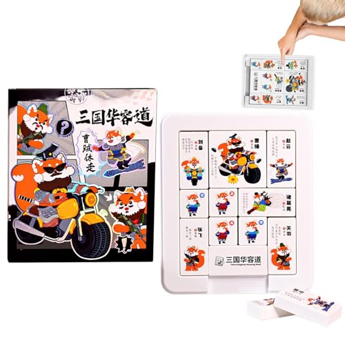 Kustimantu Slide Puzzle Toy, Huarong Road Jigsaw Slide Puzzle,Buntes logisches Denken Training Spielzeug | Lustige Kinderreisen, Roadtrip -Aktivitäten für, Mädchen von Kustimantu