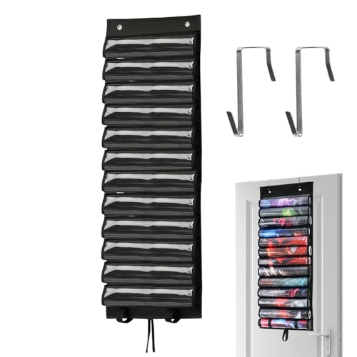 Kustimantu Spielkartenhalter – Wand-Organizer mit 13 Taschen mit transparenten Bezügen für Spielmatte, Hängeaufbewahrung für Karten, Würfel und Zubehör – Haus und Reise Kustimantu Spielkartenhalter – Wand-Organizer mit 13 Taschen mit transparenten Bezügen für Spielmatte, Hängeaufbewahrung für Karten, Würfel und Zubehör – Haus und Reise von Kustimantu