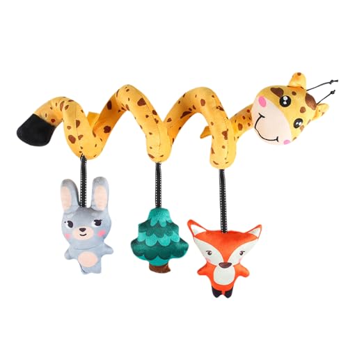 Kustimantu Spielzeug für Autositz Baby – sensorisches Babyspielzeug mit hohem Kontrast mit Glöckchen | interaktive sensorische Stimulation für Unterhaltung und visuelles Erwachen Kustimantu Spielzeug für Autositz Baby – sensorisches Babyspielzeug mit hohem Kontrast mit Glöckchen | interaktive sensorische Stimulation für Unterhaltung und visuelles Erwachen von Kustimantu