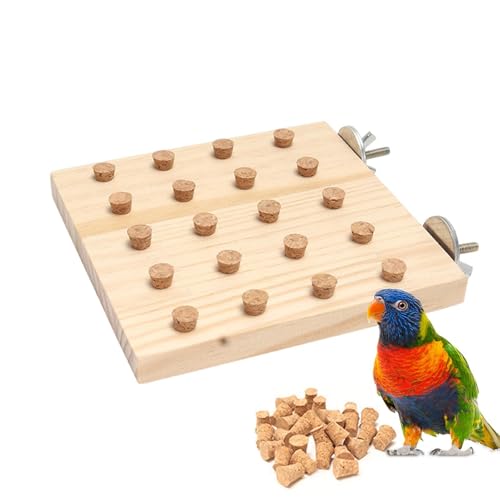 Kustimantu Vogelanreicherung Spielzeug, Vogelkauspielzeug, Wear-resistente Sittiche-Trainingsspiele -Puzzlespielzeug, Robustes Vogelspielplatz Tieraktivitätsspiel für Simporien mit Sittiche von Kustimantu