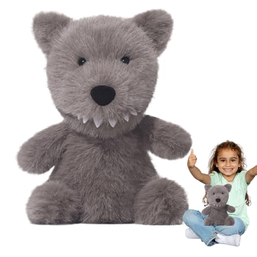 Kustimantu Wolf aus Plüsch, Plüschspielzeug für 25 cm, Kissen aus hypoallergenem Material, Sammlerstück, niedliches für Komfort, Spiel und Dekoration, ideal für Schlafzimmer, Mädchen, Kustimantu Wolf aus Plüsch, Plüschspielzeug für 25 cm, Kissen aus hypoallergenem Material, Sammlerstück, niedliches für Komfort, Spiel und Dekoration, ideal für Schlafzimmer, Mädchen, von Kustimantu