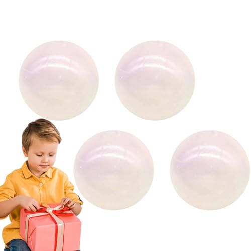 4 Stück Sticky Glows Stressbälle, Fluoreszierende Klebrige Wandbälle, Klebrige Bälle Zum Werfen An Die Decke, Sticky Glows Stressbälle Zappelspielzeug, Sticky Ball Decke Leuchtet Im Dunkeln von Kuxiptin