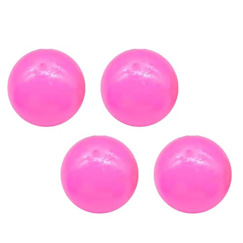 4 Stück Sticky Glows Stressbälle, Fluoreszierende Klebrige Wandbälle, Klebrige Bälle Zum Werfen An Die Decke, Sticky Glows Stressbälle Zappelspielzeug, Sticky Ball Decke Leuchtet Im Dunkeln von Kuxiptin