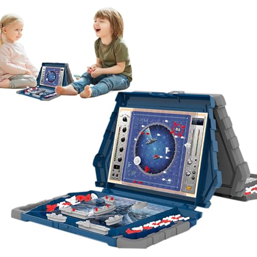 Battle Ship Klassisches Brettspiel, Strategiespiel Für Kinder, Schiffe Versenken Brettspiel Elektrisch, Battle Ship Spiel Strategiespiele Kinder, Deluxe Sea Battle Spiel Seeschlacht von Kuxiptin