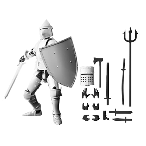 Kuxiptin 3D-gedrucktes Actionfiguren-Spielzeug,3D-gedruckte Spielzeugfigur, Desktop-Ornamentspielzeug, Mehrgelenkige Roboter-Actionfigur, Sammel-Actionfigur für Sammler-Desktop-Dekorationen von Kuxiptin