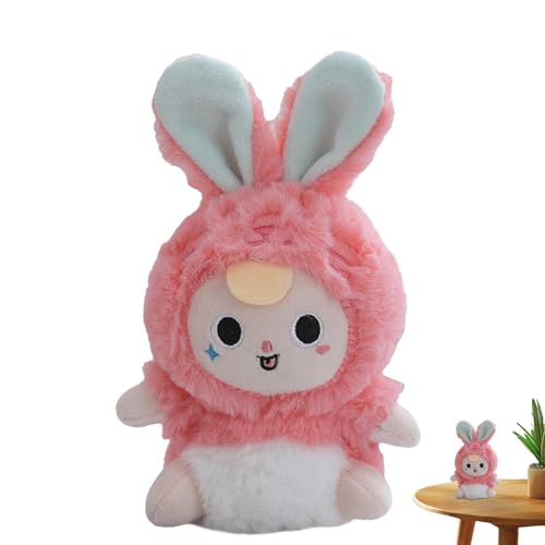 Kuxiptin Gefüllter Hase, Hasen-Plüschpuppe,Cartoon Bunny Plushies Gefüllte Plüschpuppe - Lustige Stofftierpuppen-Plüschtieranhänger für Wohnzimmer und Schlafzimmer von Kuxiptin