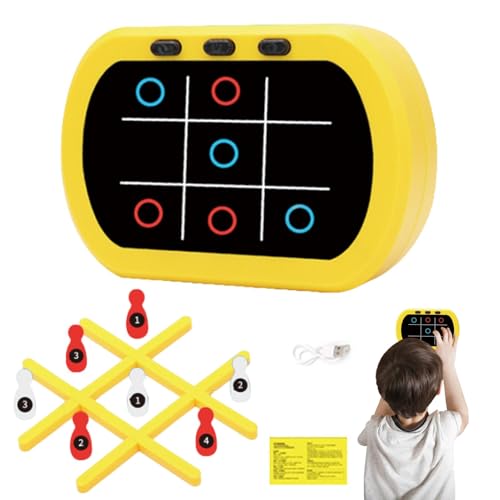 Kuxiptin Handheld-Puzzlespielkonsole, elektrisches Puzzlespiel,Bildungs-Roadtrip-Aktivitäten | 5-in-1-Handheld-Elektrobrettspiele, pädagogische Roadtrip-Aktivitäten für Kinder von Kuxiptin