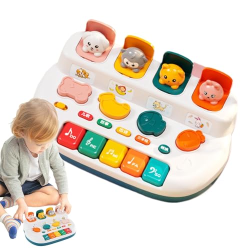 Kuxiptin Klavier-Babyspielzeug, -Klavierspielzeug, Spielzeug Klaviertastatur Musikinstrument Klaviertastatur Spielzeug, Pädagogische kleine Musikspielzeuge, Klavierspielzeug für Kinder ab 18 Monaten von Kuxiptin