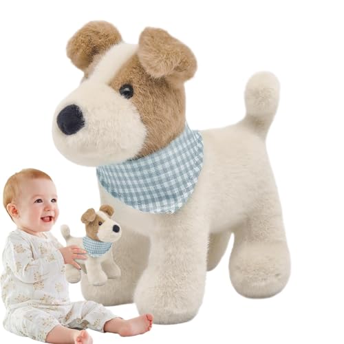 Kuxiptin Kuscheltiere für Hunde,Plüschhunde - Kuscheltier Kissen Pastoral Hund Plüschtier Hundepuppe - Bequeme Kuschelkissen, weiches gefülltes Hundespielzeug für Mädchen, Geburtstag, Weihnachten von Kuxiptin