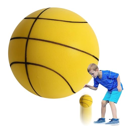 Kuxiptin Leiser Basketball Für Den Innenbereich, Leiser Weicher Basketball, Lautloser Basketball, Leiser Basketball-Dribbling Für Den Innenbereich, Springender Ball Leiser Basketball, Leiser Ball von Kuxiptin