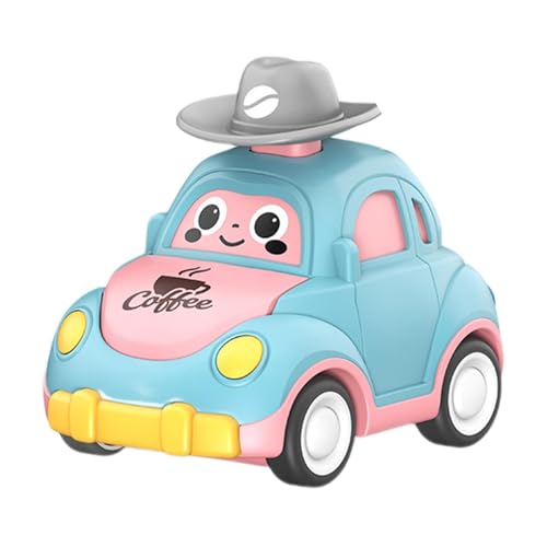 Kuxiptin Mini-Rückziehautos, Rückziehauto für Kleinkinder | Kleinkind-Pressauto-Spielzeug | Ziehen Sie Autos im Cartoon-Design zurück, schieben und Fahren Sie Fahrzeuge zurück, Spielzeug für Kinder von Kuxiptin
