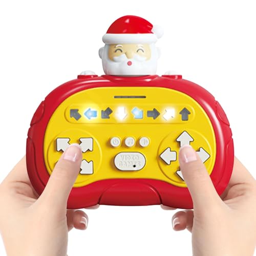 Kuxiptin Pop-Fidget-Spiel, Quick-Push-Spiel | Schnelles Push-Fidget-Spiel,Quick Push Handheld-Lernspiel für Kinder, Bubble Stress Light Up-Spiel, sensorisches Spielzeug von Kuxiptin