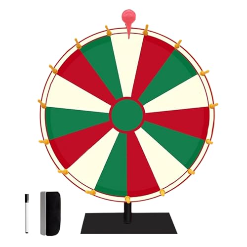 Kuxiptin Preisrad, Spinnerrad | Buntes Rouletterad für Preise - Tisch-Roulette-Spinner des Glücks, Spin The with Erase, 10/15 Slots-Spiel-Spinner-Rad von Kuxiptin