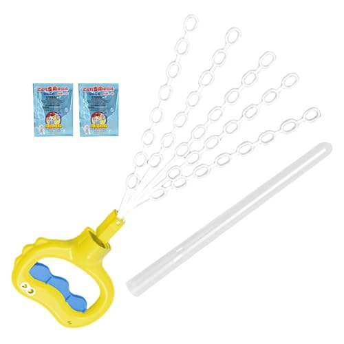 Kuxiptin Smile Face Bubble Rod Toys,Dinosaurier Smiling Bubble Wand - Dinosaurier 5-Klauen-Handbuch-Luftblasenstab | Smile Face Bubbles Maker Zauberstäbe Gartenspielzeug für Gartenspaß im Freien von Kuxiptin