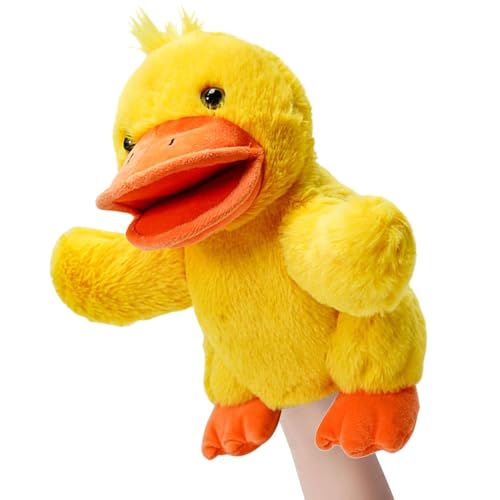 Kuxiptin Tierhandpuppen für Kinder,Plüschtierhandpuppen - Niedliche 9,84-Zoll-Fingerpuppen für Schulaufführungen,Geflügel-Fingerpuppen für die frühe Bildung, Fingerpuppen für Schulaufführungen von Kuxiptin