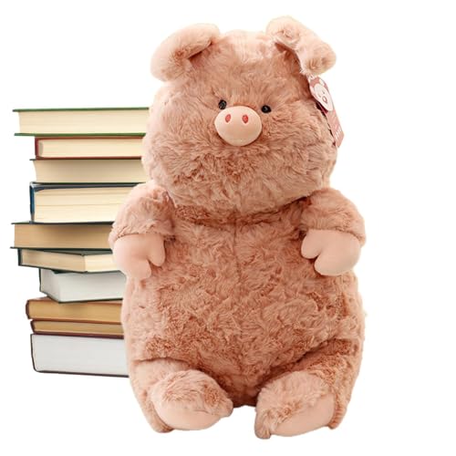 Kuxiptin Tierplüsch niedlich, niedliche Tierplüscheln, Weiche rosa Cartoon Schweineform sitzende Puppe, Kinder Schlafzimmer Dekoration Huggable Plüsch Figur für Mädchen von Kuxiptin