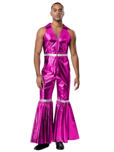 Kvysinly Glänzende Metallische Kombination Herrenanzug Disco er Jahre Rave Karneval Clubwear Dunkelrosa L Kvysinly Glänzende Metallische Kombination Herrenanzug Disco er Jahre Rave Karneval Clubwear Dunkelrosa L von Kvysinly