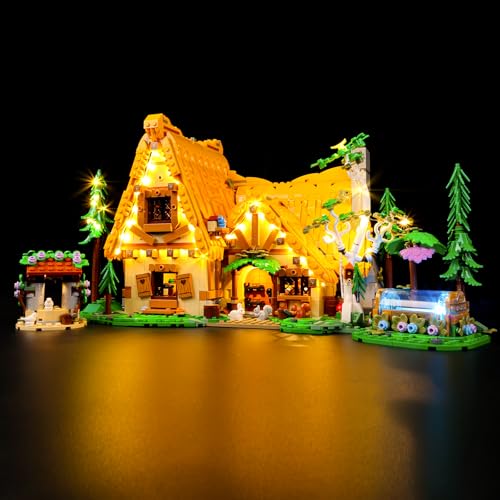 Kyglaring LED Lichter Set für Lego Schneewittchen und das Häuschen der Sieben Zwerge, Lego 43242 Beleuchtung, Entworfen für Lego Disney Baukasten Modell-Kein Lego von Kyglaring