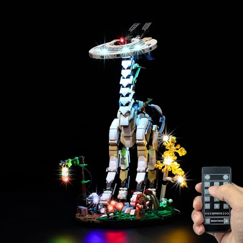 Kyglaring LED-Beleuchtungs-Kit (kein Modell) Entwickelt für LEGO Horizon Forbidden West: Tallneck 76989 Modellbauset - Ohne Lego Set (RC-Version) von Kyglaring