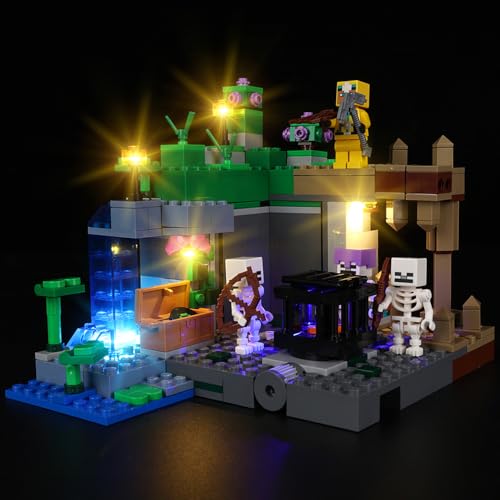 Kyglaring LED-Beleuchtungsset (kein Modell) - Kompatibel mit Lego-21189 Minecraft The Skeleton Dungeon Bauklötze Modell Set - Nur LEDs kein Brick Set (Classic Version) von Kyglaring